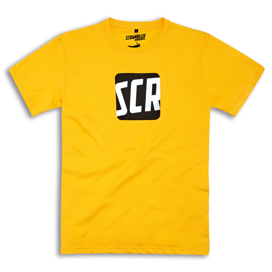 T-shirt SCR Icon jaune