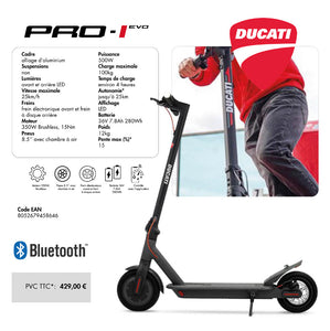 Elettrico Ducati Pro Plus Mediaworld Monopattino Ducati Bluetooth